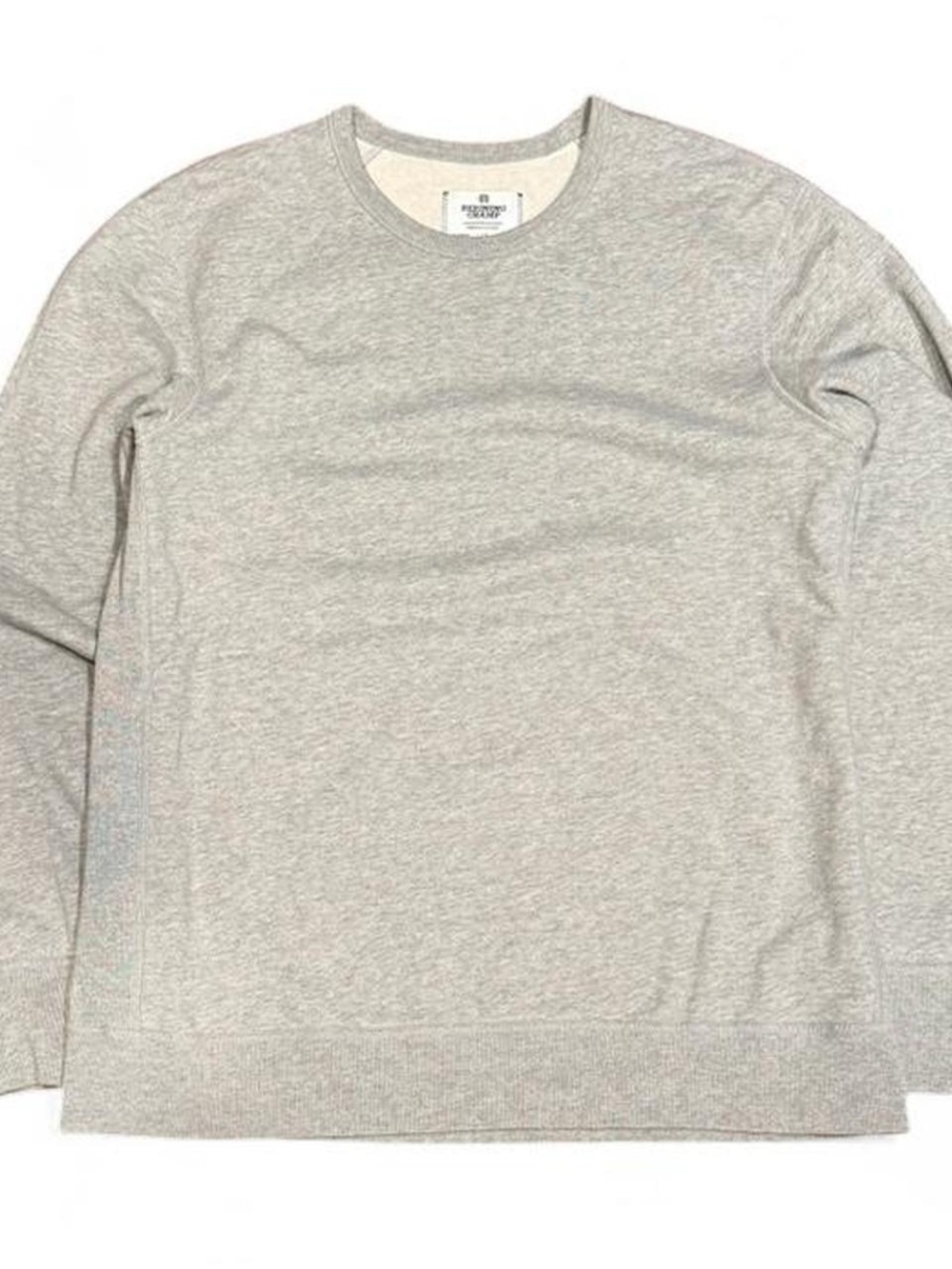 Reigning Champ Terry Cotton Grey Crewneck Handmade in Canada